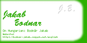jakab bodnar business card